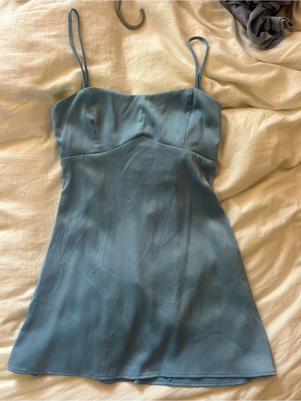 Urban Outfitters Teal Slip Mini Dress